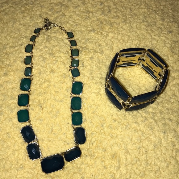 Jewelry Macys Costume Jewelry Bracelet And Two Colored Necklace Set